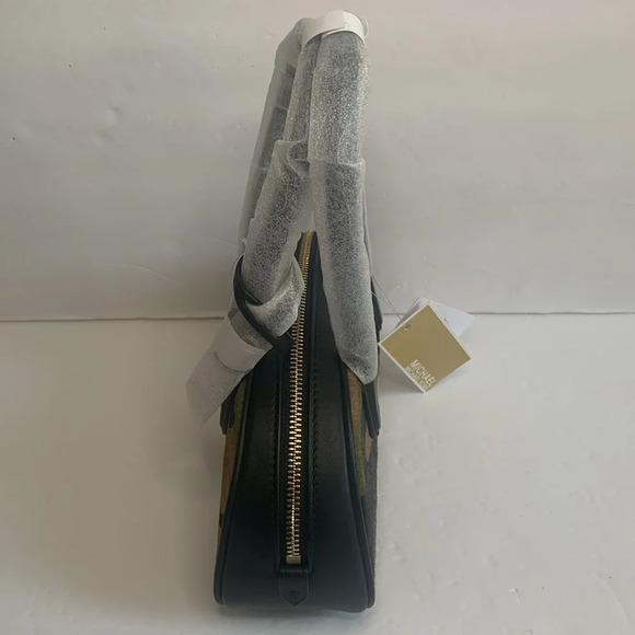 Michael Kors Camo LULU Satchel Handbag Small Handle New - Picture 6 of 13